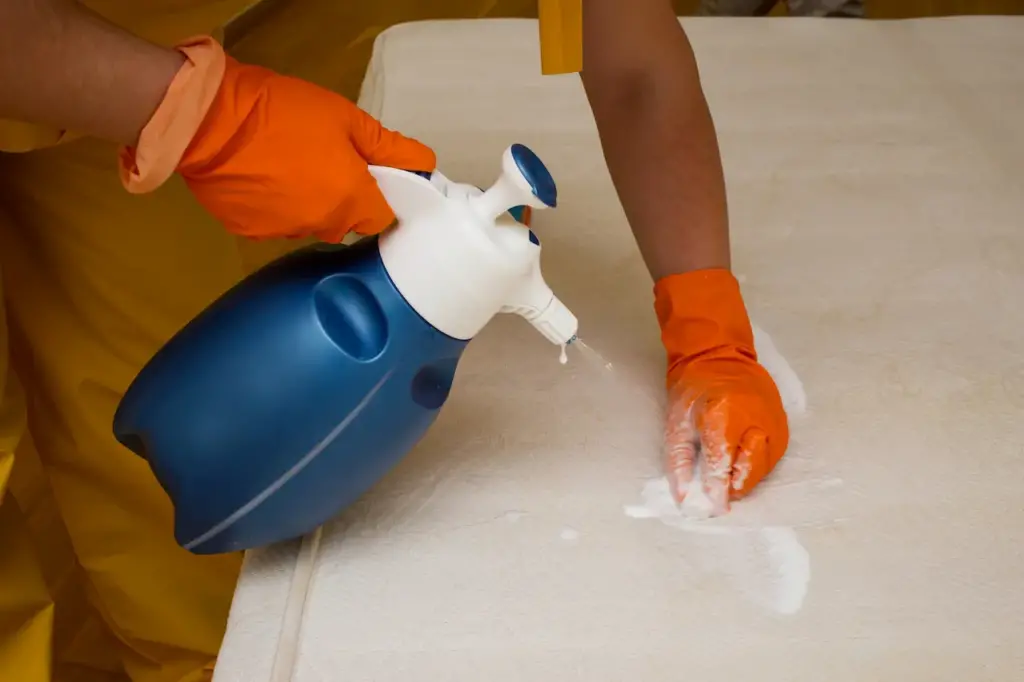 Cleaning Mattress Using Spray