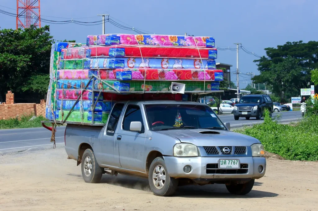 Transport Mattress in a Car