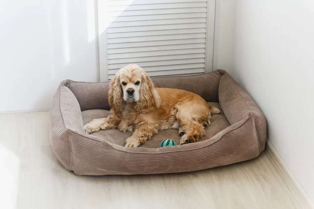 A Dog on the Dog Bed