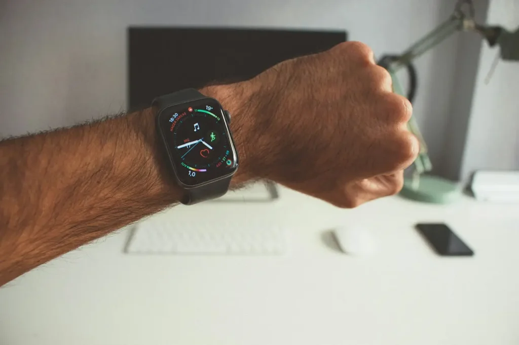 Person Wearing a Smart Watch